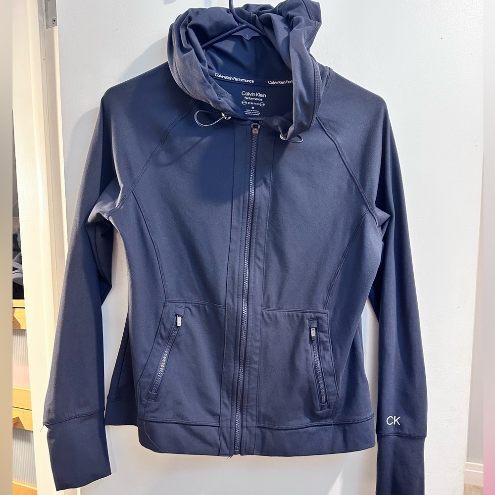 Calvin Klein Women's Dark Blue Bomber Jacket